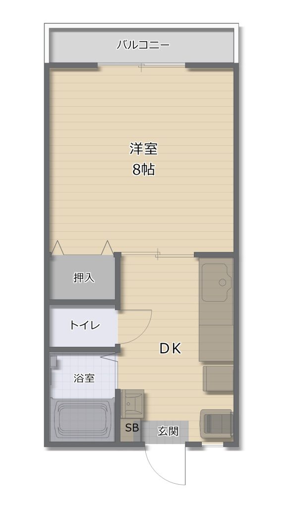シャトー京町台 301号